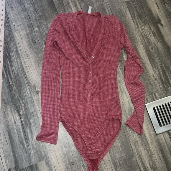 Free people Keep Your Cool Thermal Knit Bodysuit XS - Picture 3 of 7